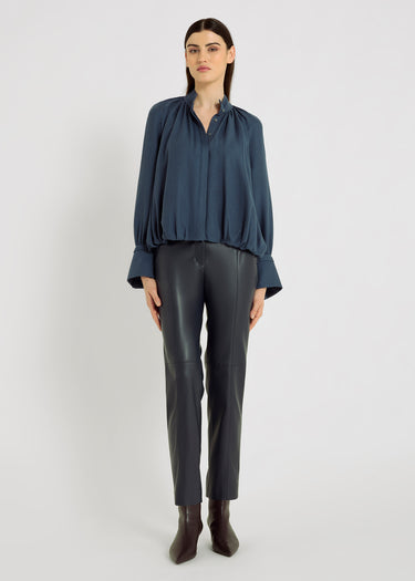Pantalon femme gris anthracite Arthur – coupe près du corps, longueur cheville