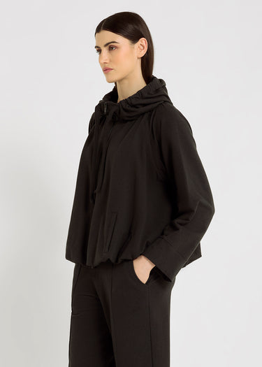 Sweat vert foncé femme décontracté chic molleton encolure ronde – Edmund