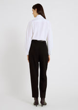 Pantalon femme noir chic tailleur – coupe ample, plis, tenue élégante pantalon femme, Henri