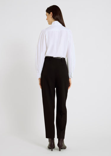 Pantalon femme noir chic tailleur – coupe ample, plis, tenue élégante pantalon femme, Henri
