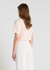 Pantalon molleton blanc large femme Jivoe – tenue décontractée chic, confort quotidien mi-saison