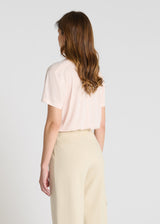 Jogging Jivo beige dune porté pantalon molleton femme coupe large décontractée confortable