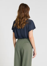 Pantalon en molleton femme vert kaki, jogging carotte chic confortable mi-saison – Palamede