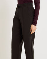 Jogging Philip anthracite, poche passepoilée dos – short femme molleton coton stretch doux