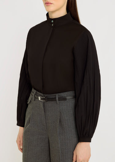 Pantalon chic femme gris anthracite à chevrons, jambes larges, tissu fluide structuré – Samuel