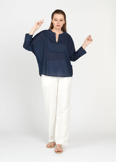 Zia Blouse - Midnight Blue