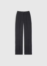 Pantalon élégant femme anthracite Alexandre – matière tailleur, tombé structuré et net
