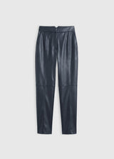 Pantalon élégant femme graphite Arthur – découpes jambes et genoux, poches à l'italienne
