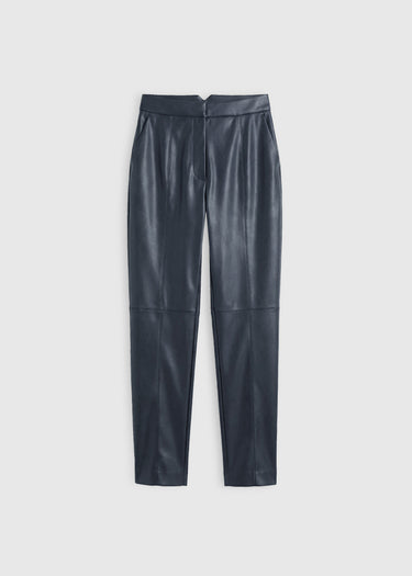 Pantalon élégant femme graphite Arthur – découpes jambes et genoux, poches à l'italienne
