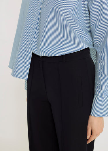 Pantalon femme bleu marine Alexandre – tenue habillée, pantalon tailleur mariage cérémonie
