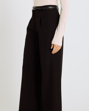 Pantalon élégant noir Alfie – ensemble tailleur chic femme, pantalon tailleur soiree
