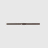 Ceinture en cuir marron femme fine, boucle argentée, ceinture marron femme ajustable – Belty Choco
