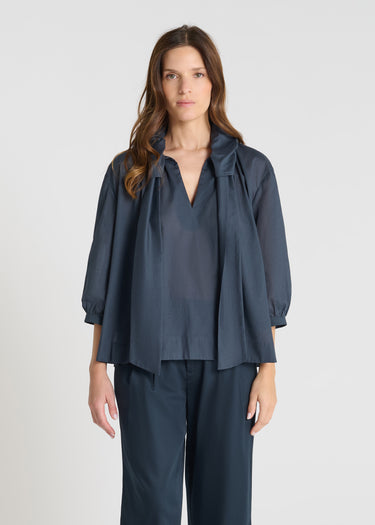 Camelia Blouse - Midnight Blue