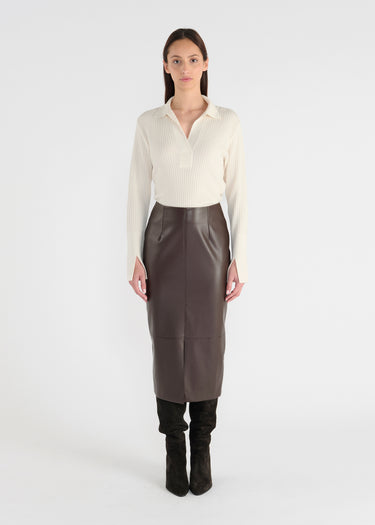 Donatella Skirt - Chocolate