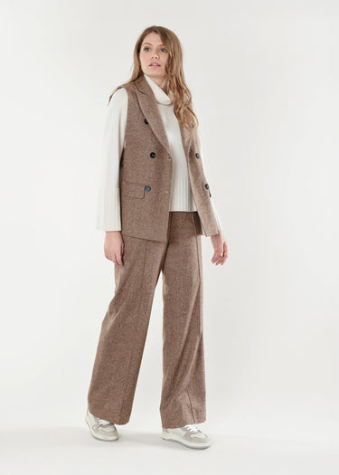 Ferda sleeveless vest - Chocolate