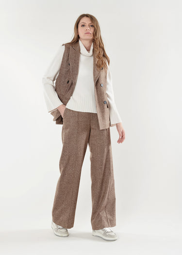 Ferda sleeveless vest - Chocolate