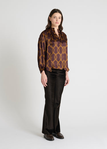 Halona Blouse - Aubergine