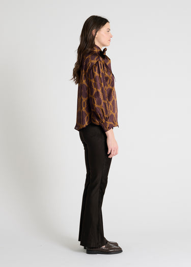 Halona Blouse - Aubergine