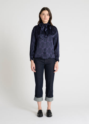 Halona Blouse - Midnight Blue
