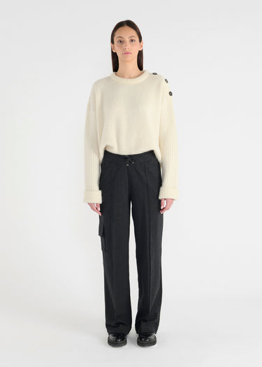 Jogging large poche surpiquée Jivos - Anthracite