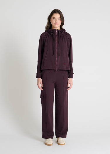 Jogging large poche Jivo - Aubergine
