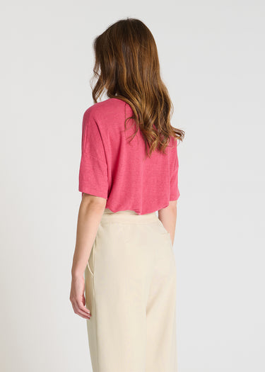 Jogging carotte femme beige - Pantalon molleton Palamede confortable, taille élastique liens, style soigné casual
