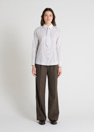 Chemise avec cravate Sakarig - Grège