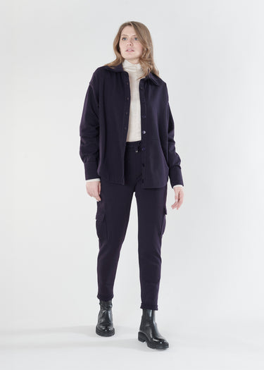 Chemise molleton Telga - Prune
