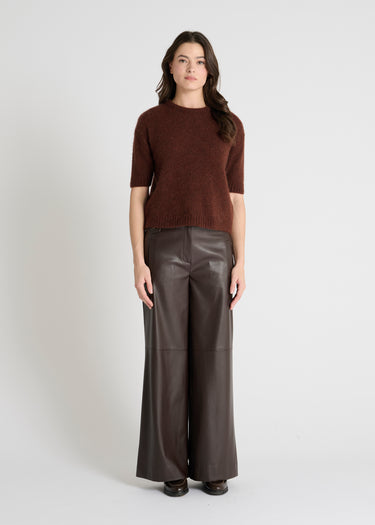 Pull manches courtes Yahto - Ecorce