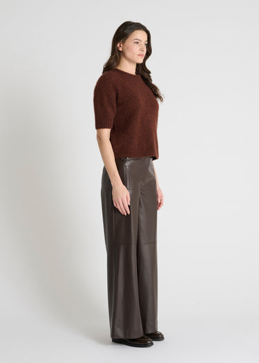 Pull manches courtes Yahto - Ecorce